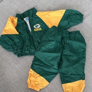 STARTER Green and Yellow Packers Kids Jacket